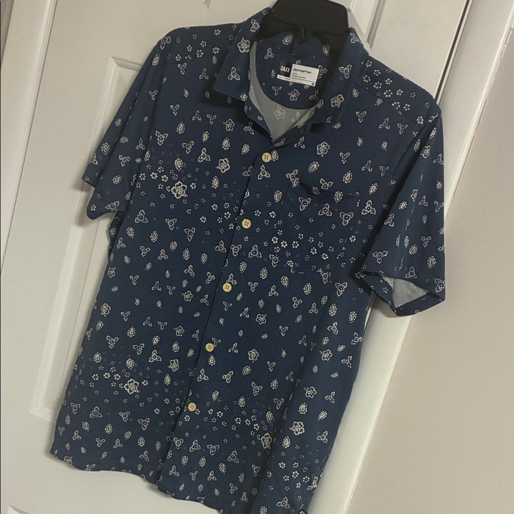 SAXX droptemp dry button down shirt